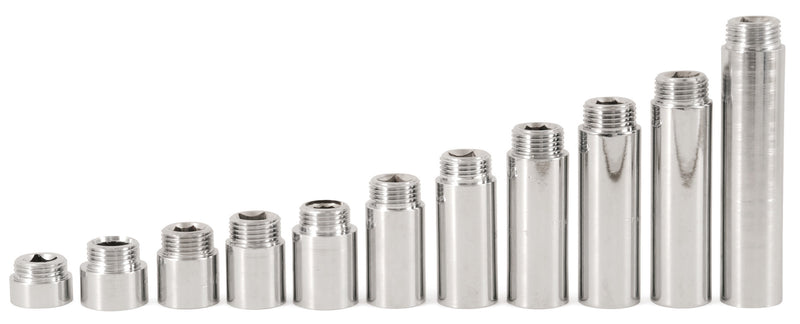 1/2" thick chrome plated copper extension 20mm - LF