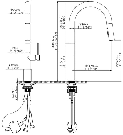 Luxurious Spring model flower mixer tap for the kitchen