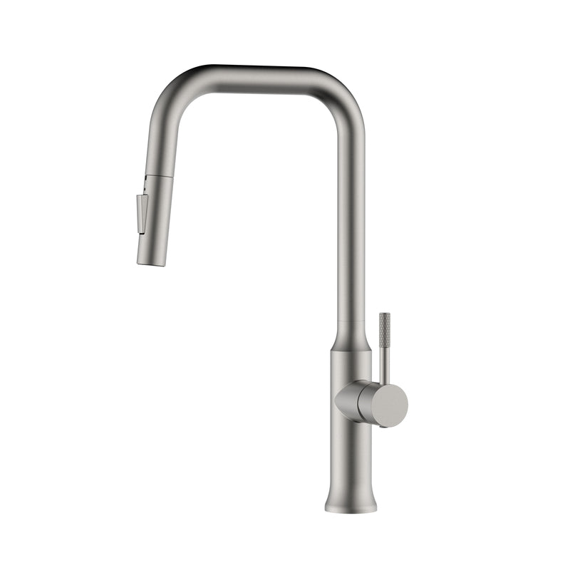 Pull-out Flower Mix Faucet for the Kitchen - May Satin Model