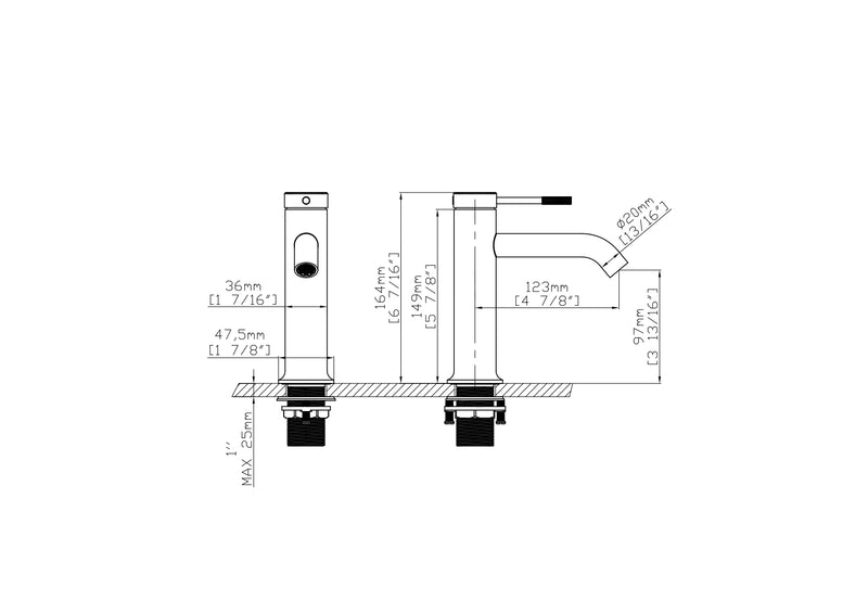 Fixed Flower Mix Faucet - Clio Model