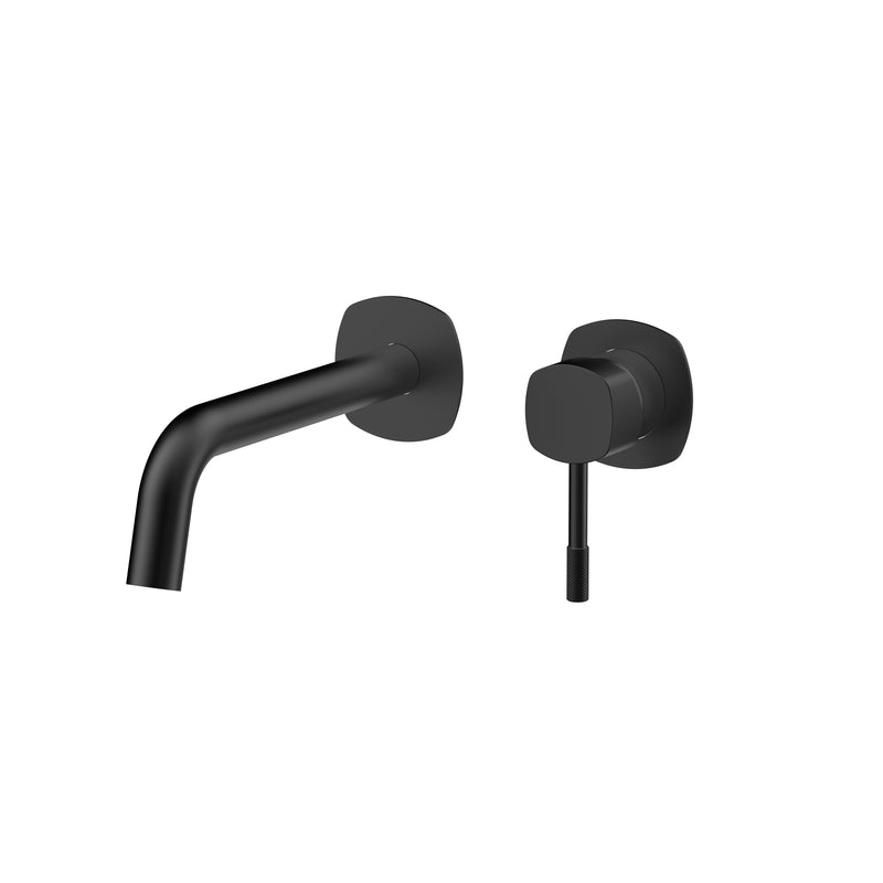 Wall mixer tap - Clio model, matte black, short spout