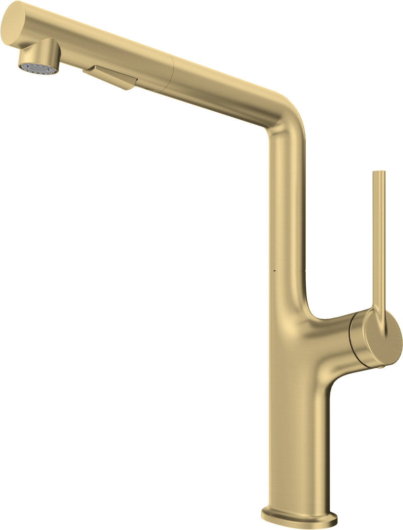 Pull-out Flower Mix Faucet for Kitchen - Autumn Model Brushed Gold
