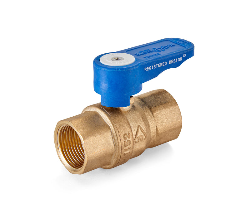 3/4" ball valve, internal, ergonomic handle
