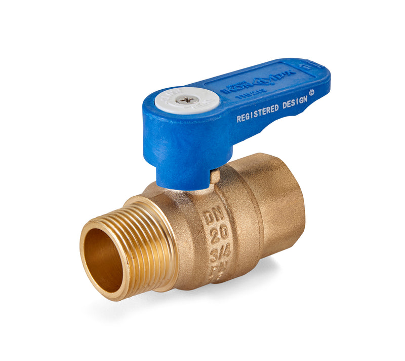 3/4" ball valve, internal/external - ergonomic handle