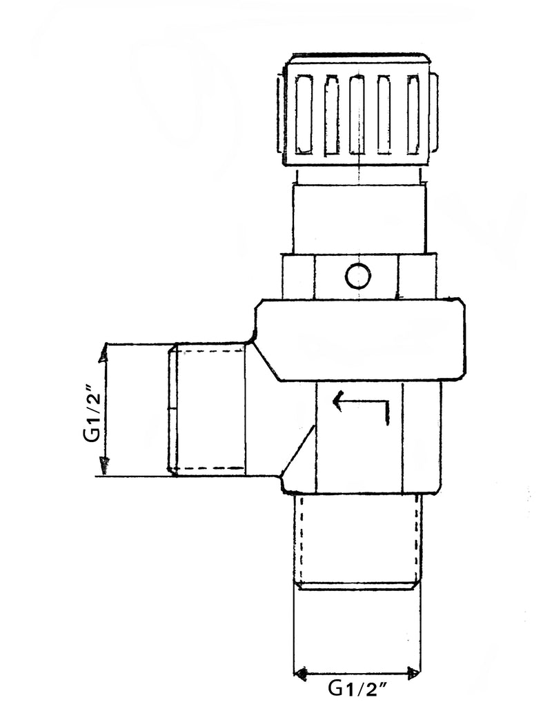 שסתום ביטחון  1/2"  6  אטמוספרות לדוד שמש