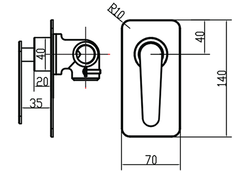 3-way under-the-flush mixer tap - Smart